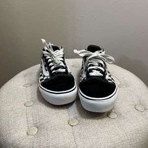 Platform Checkered Vans